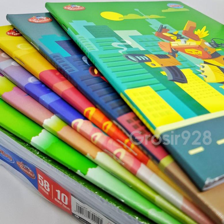 

8.8 Buku Tulis Merk Sidu / Sinar Dunia Isi 58 Lembar (Isi 10) Grosir !!