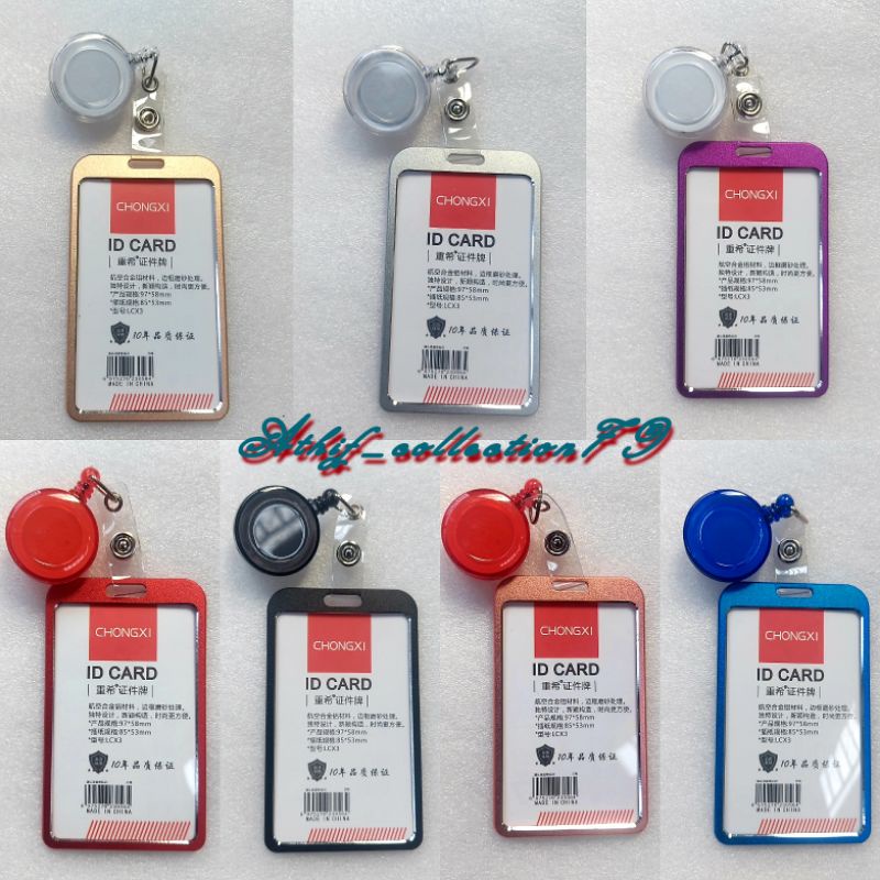 

Tempat Id Card Allumunium Holder Id Card Alumunium + Yoyo Tarik Tk1