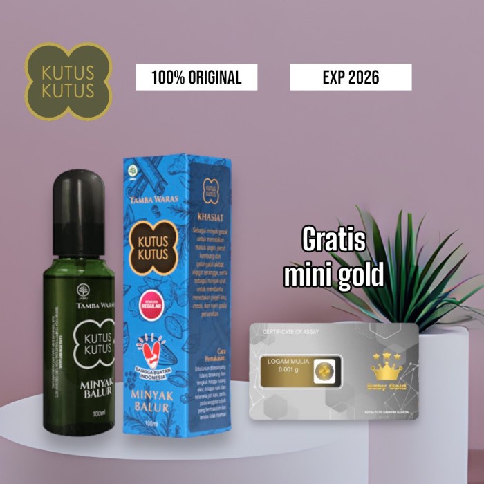 minyak kutus2 original minyak herbal minyak pijat 100 ml