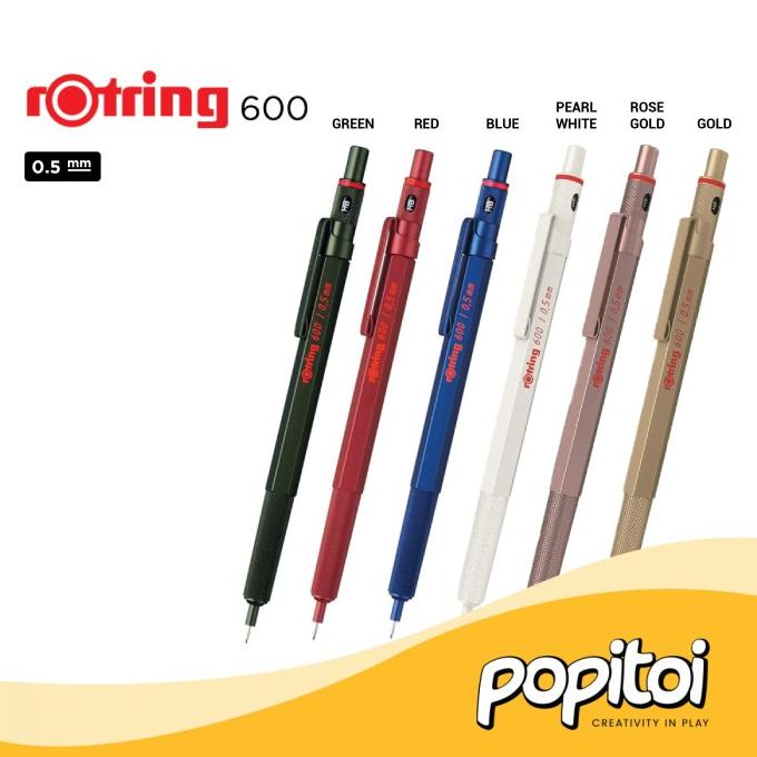 

Open DS] Rotring 600 Mechanical Drafting Pencil 0.5 0.7 mm Pensil Mekanik
