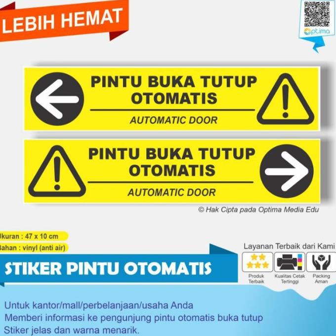 

>*>*>*>*] UQ147 STIKER PINTU OTOMATIS 1 SET 2 PCS