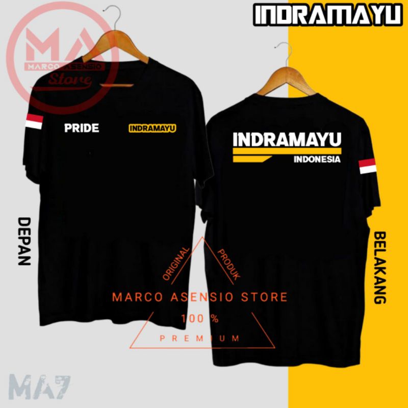 KAOS PREMIUM FASHION PRIA MAUPUN WANITA DESAIN TULISAN PRIDE INDRAMAYU INDONESIA | MA7 JBT