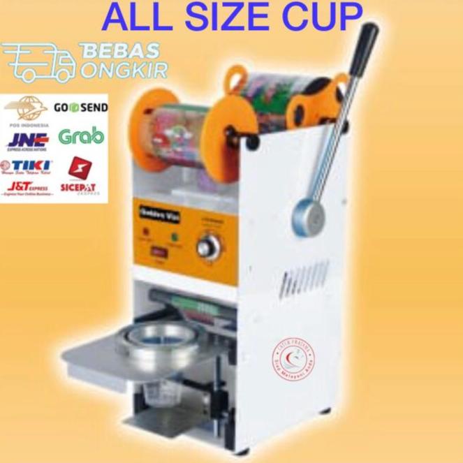 Cup Sealer Mesin Penyegel Gelas Plastik Manual Semua Ukuran Cup