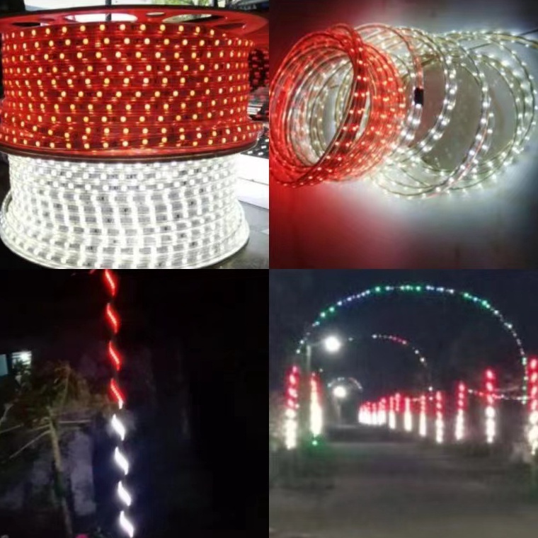 HOT SALE PAKET LAMPU LED STRIP SELANG MERAH+ PUTIH +ADAPTOR 3528 220V 4M~ 14METER MERAH+ PUTIH