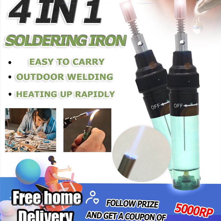 SALE. Set Alat Las Mini Tidak Ada Las Listrik Solder Gas Kepala Gas Blow Torch Butane Flame Gun Deng