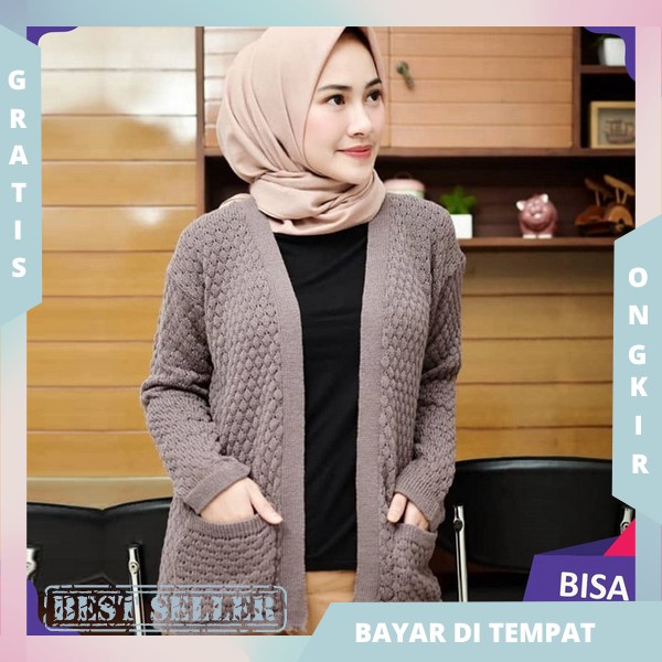 Best Seller Outwr Kardy Wsnita Kardygan Cewek Rajut Kekinian Cardigan Csrdy Long Premium Terbaru 202