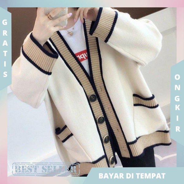 Cardie Rajut Oversise Tebal Cardigan Super Premium Kardigan Knit Basic Murah Cardi Rajut Shoft Karid