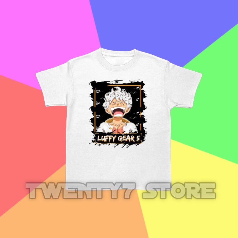 Kaos anak anime onepiece monkey d Luffy gear 5