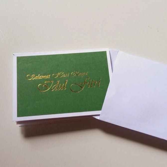 Kartu Ucapan Lebaran Idul Fitri + Amplop