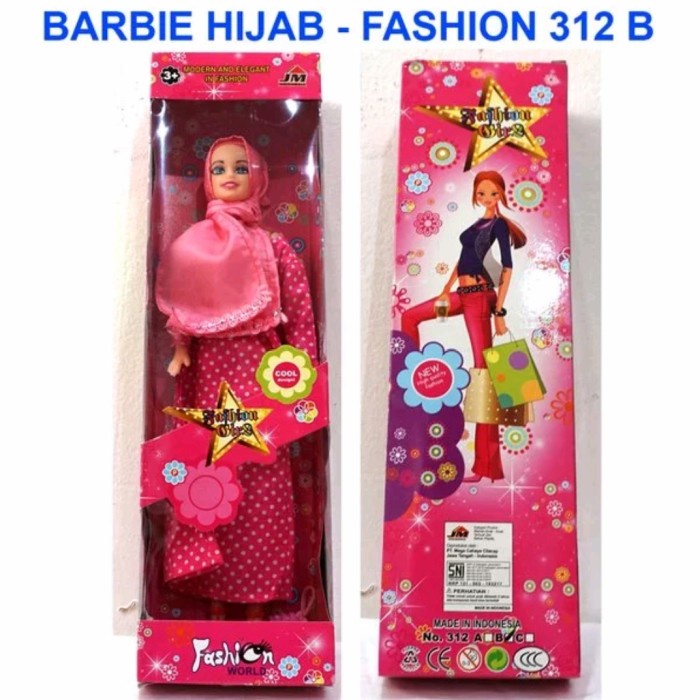 mainan barbie HIJAB - barbie murah barbie fashion ( WARNA RANDOM )