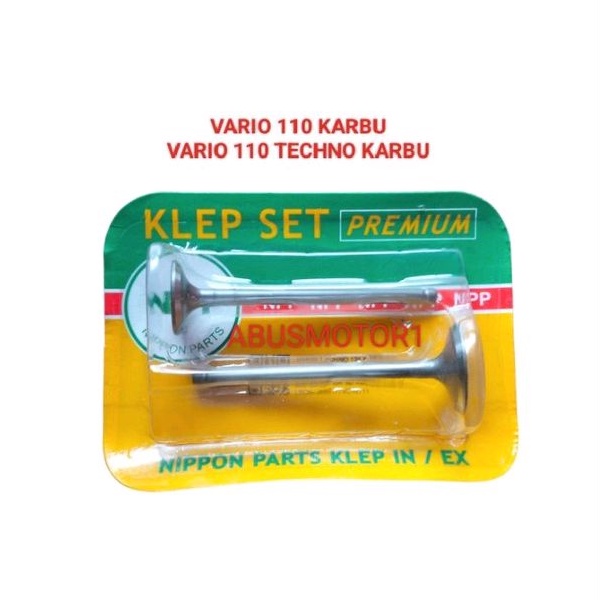 KLEP SET VALVE VARIO 110 KARBU VARIO TECHNO 110 KARBU ORIGINAL NPP