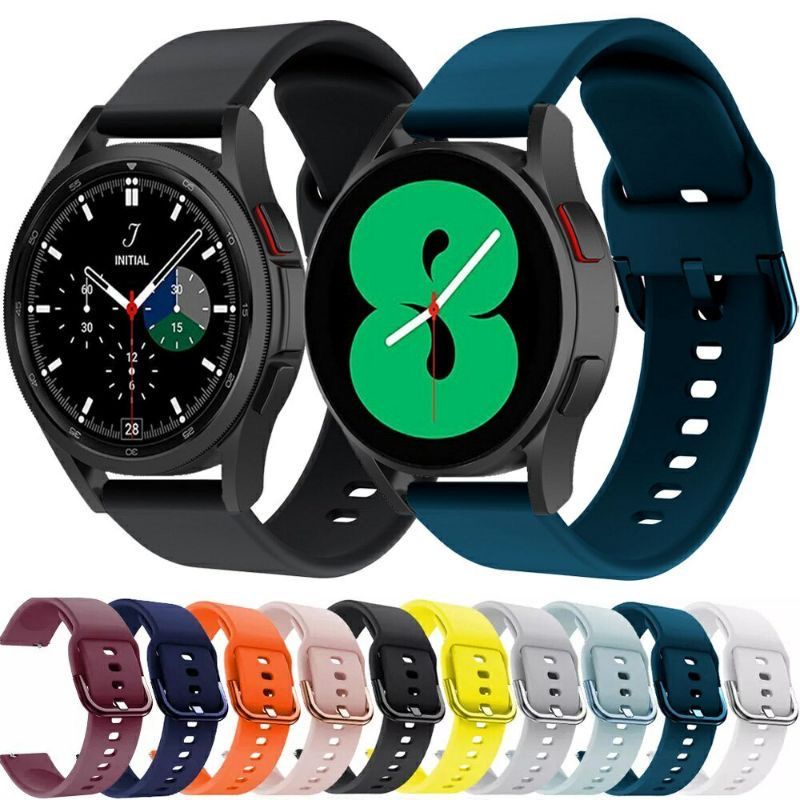 Strap Samsung Watch 6 40mm 44mm / Watch 6 Classic 43mm 47mm Tali Jam Rubber Colorful Buckle Model Active