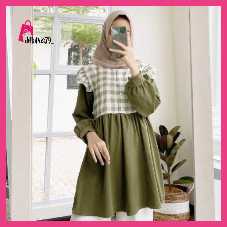 Baju Atasan Tunik Baju Atasan Wanita Long Tunik Tunik Remaja TERMURAH dellapus79_