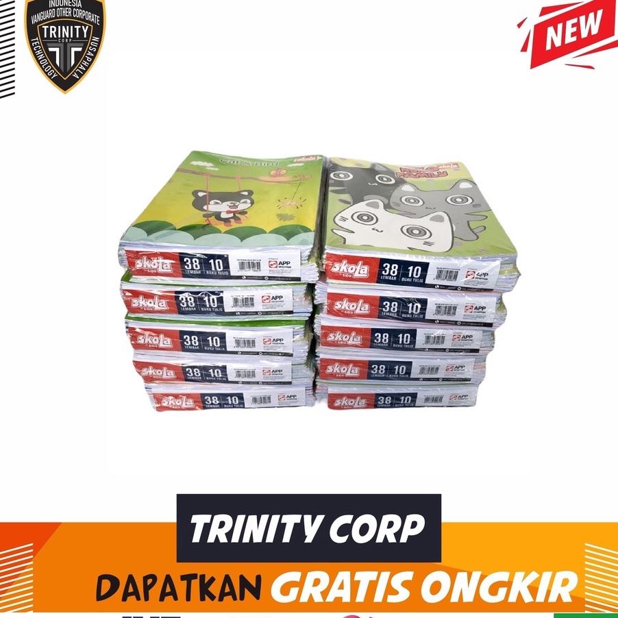 

MQLT4692 7.7 Buku Tulis Merk SKOLA by SIDU 38 Lembar Per Pack