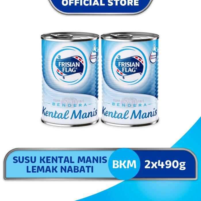

TERMURAH Frisian Flag Bendera Kental Manis Kaleng 490gr x2