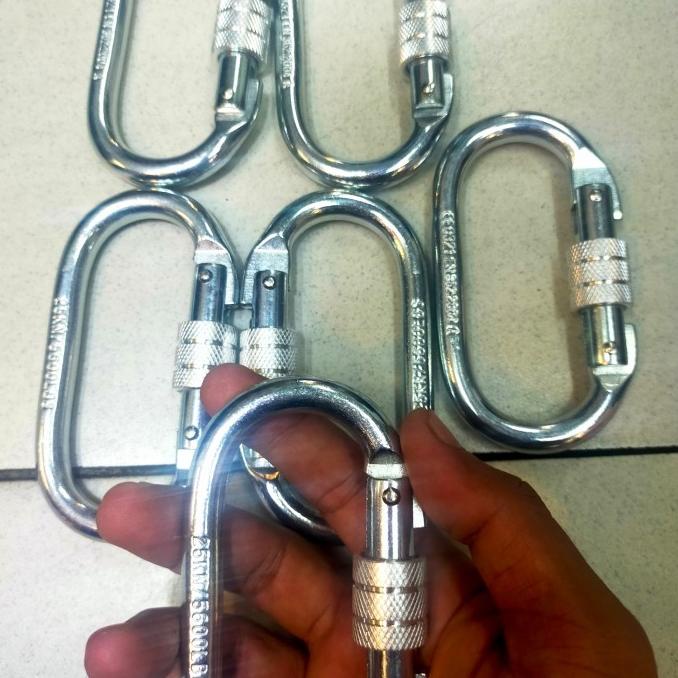 Carabiner 25 Kn Safety For Climbing / Carabiner 25 Kn Panjat Tebing
