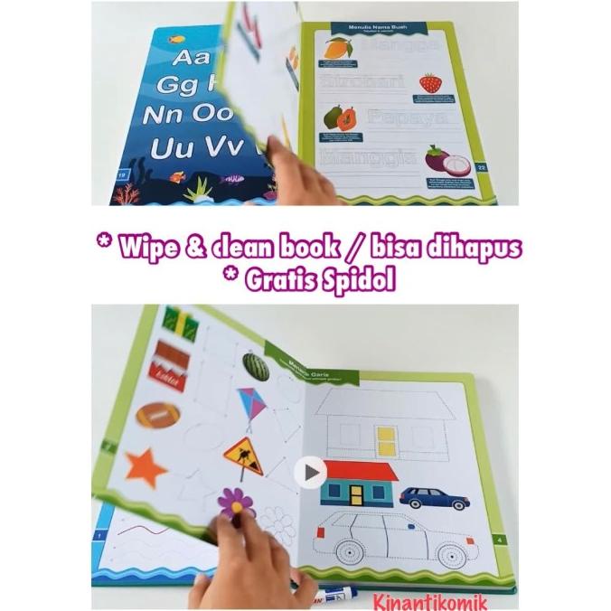 

Sale Buku Aktivitas Menulis Anak Balita (Bisa Dihapus / Wipe & Clean Book) Termurah