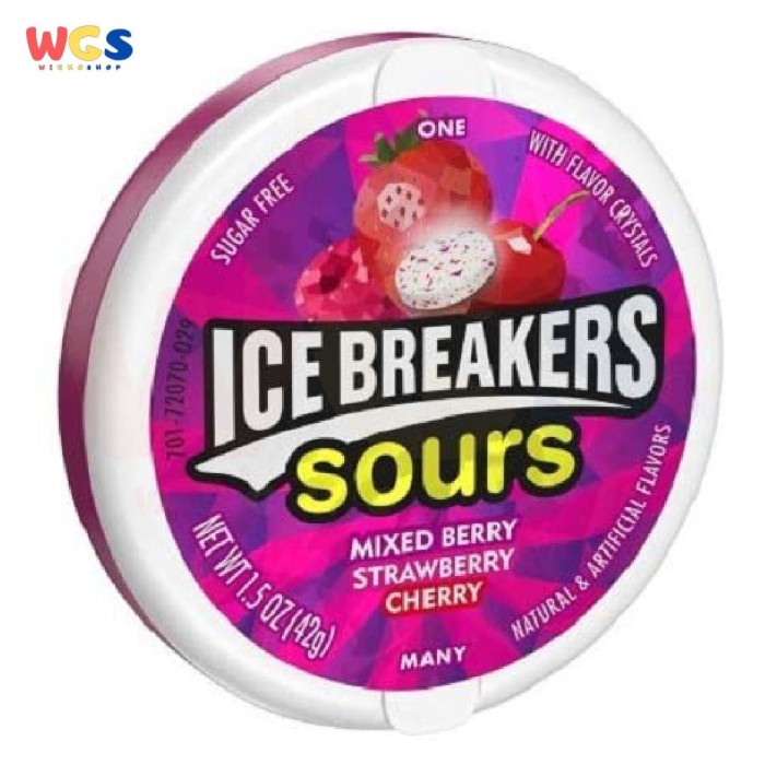 

Permen ICE BREAKERS Sours nts xed Berry, Strawberry, Cherry 42g