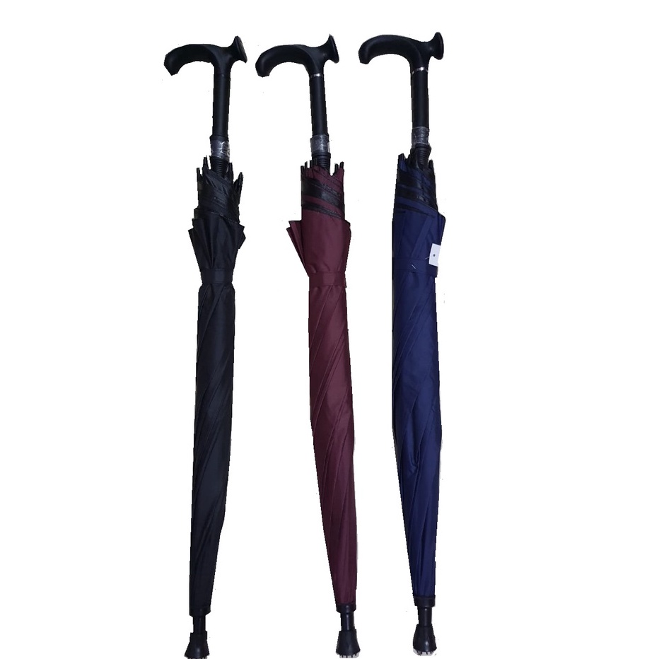 ✶TERLARIS,,✶ Payung Tongkat Full Fiber T9 / Orang Tua / Tongkat Jalan / Anti UV ღ