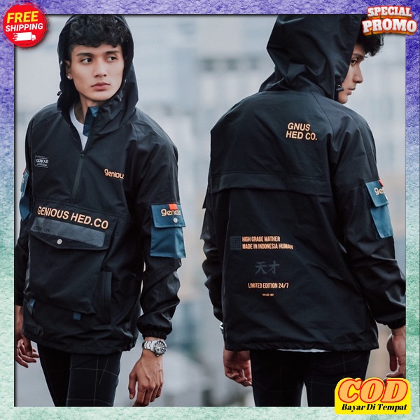 Atsan Jaket Coach Waterproof Jeket Kekinian Terbaru Jacket Unisex Kekiniam Wibu Windbreaker Dewasa P