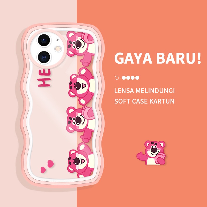 Casing Ponsel untuk iPhone 11 12 Pro MAX XR X XS MAX 12 Mini Case Kartun Lucu Beruntung Berwarna war