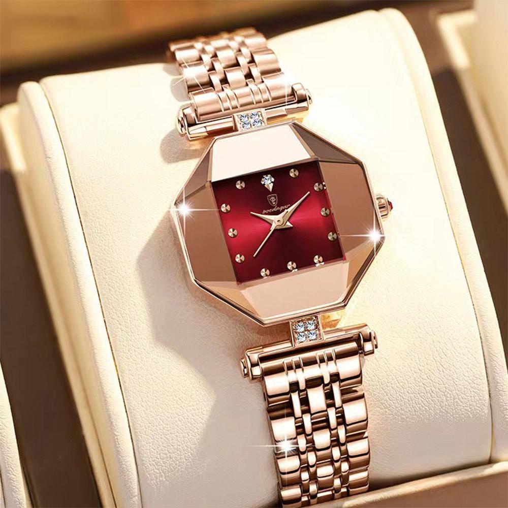 ❤POEDAGAR Luxury Fashion Women's Watch High Quality Casual Diamond Stainless Steel Waterproof Quartz