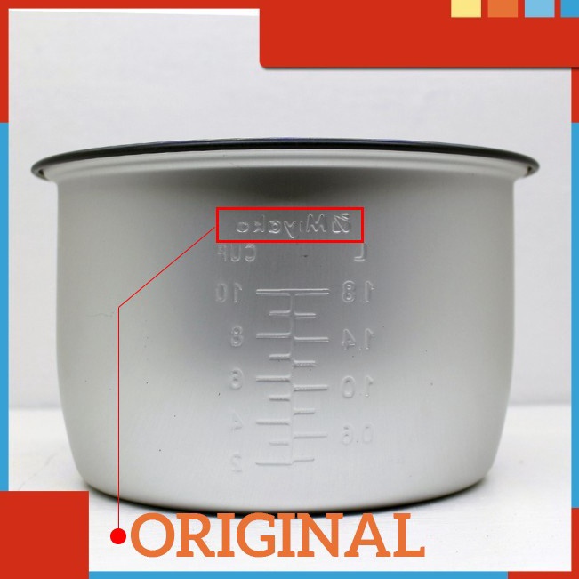 ー uJ READY 0,6 1,2 dan 1,8 Liter ORIGINAL ADA LOGO MIYAKO Panci Rice Cooker Miyako 1,8 Liter 1.8L 13