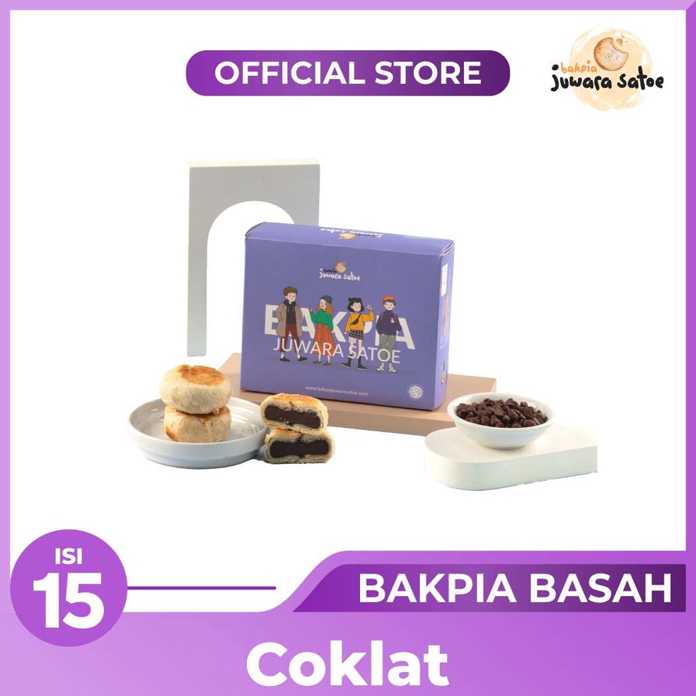 

Harga TERMURAAH BAKPIA BASAH COKLAT PREMIUM ISI 15 - JUWARA SATOE OLEH OLEH KHAS JOGJA JSN
