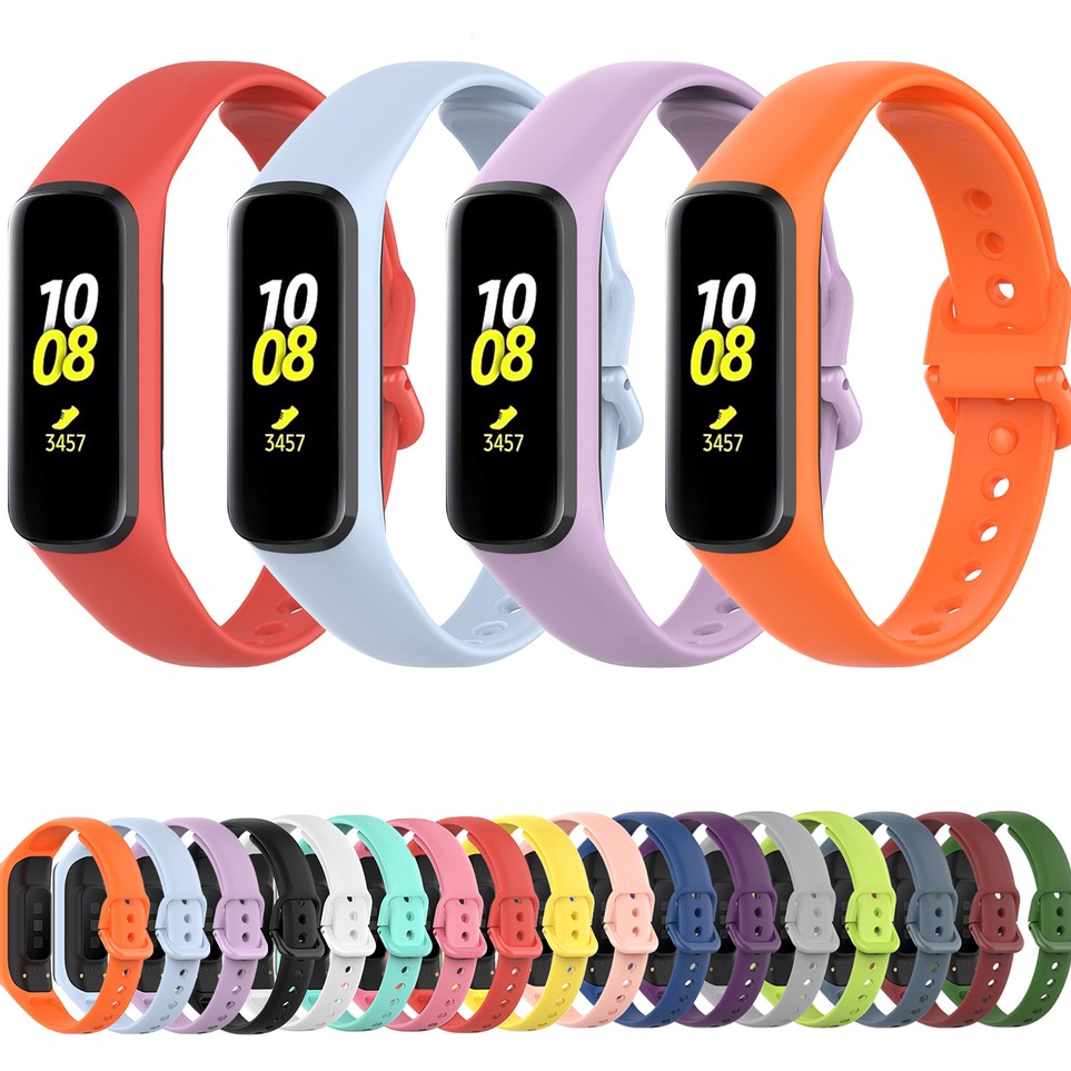 ✴Pasti Murah➼ F8FHF Silicone Watchband Strap for Samsung Galaxy Fit 2 SM-R220 Bracelet Band Fashion Sport Replacement Wristband correa Accessories G53 ➺Terkini