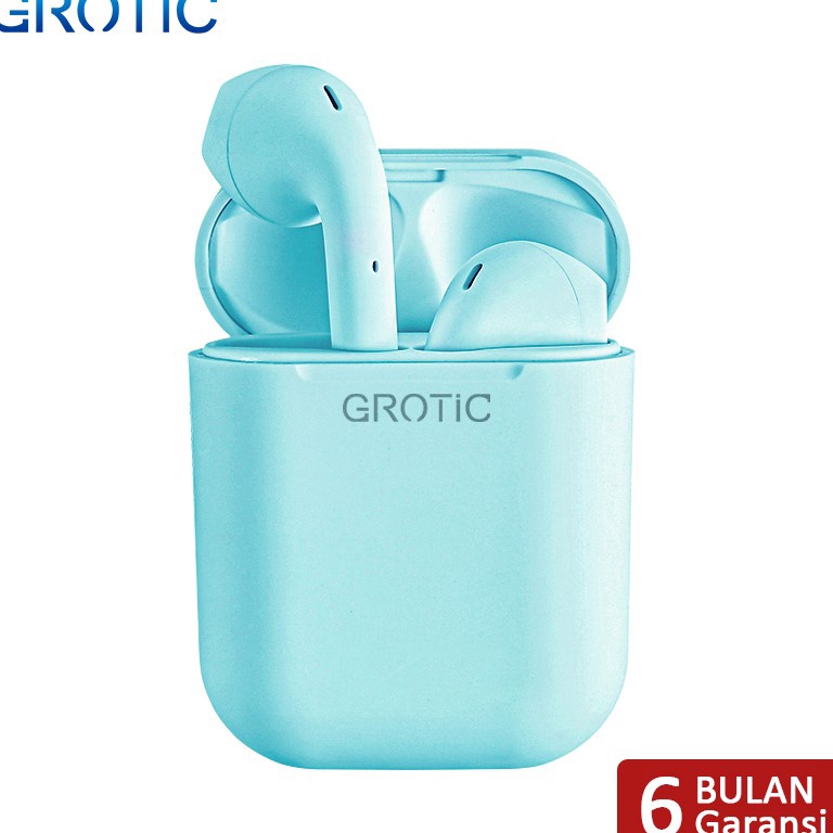LANGSUNG ORDER. GROTIC Headset Bluetooth inpods 12 TWS Macaron Earphone True Wireless Stereo HIFI Se