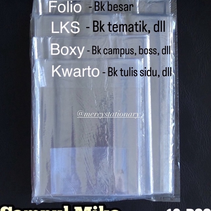 

BCTT5577 DiSkon !! 10 pc - Sampul Mika Tebal Kwarto Boxy Folio Cover Mika F4 Sampul LKS Plastik Sampul Rapor