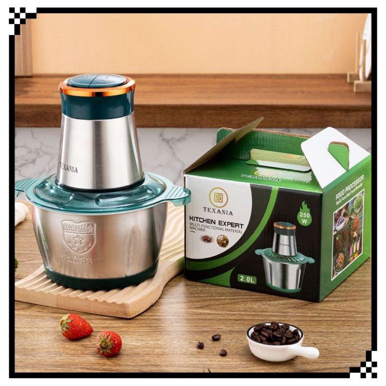 STOK TERBARU (CHOPERR) TEXANIA Blender penggiling daging chopper meat grinder blender STAINLESSpress
