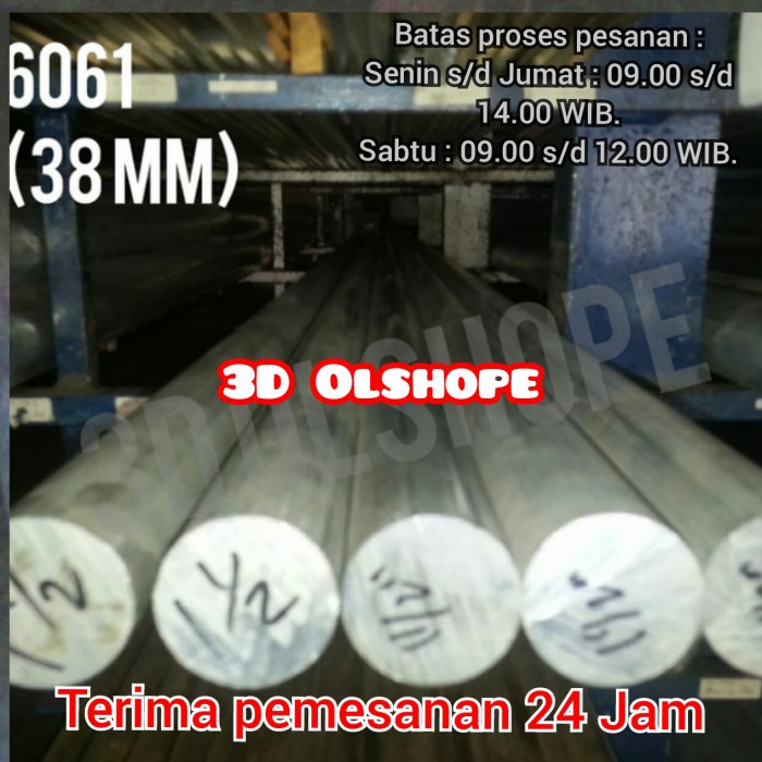 As Dural 6061 OD 38 mm X 250 mm