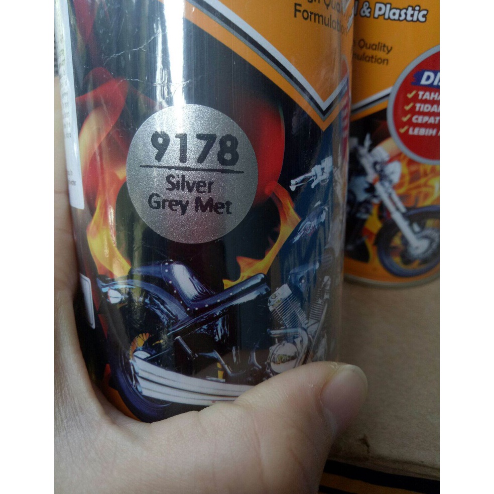 Langsung Kirim.. Pilok Diton Premium Silver Grey Met 9178 Pilok Silver Gelap Silver Metalik Pilox Ca