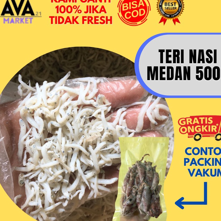 

KPPX5696㊊ Ikan Asin Teri Nasi Medan ASLI 100 250 500 Gram ㊦