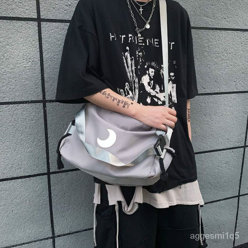 messenger bag pria/aesthetic messenger bag/fairycore bag/crossbody bag pria/Tas Selempang Pria Tas