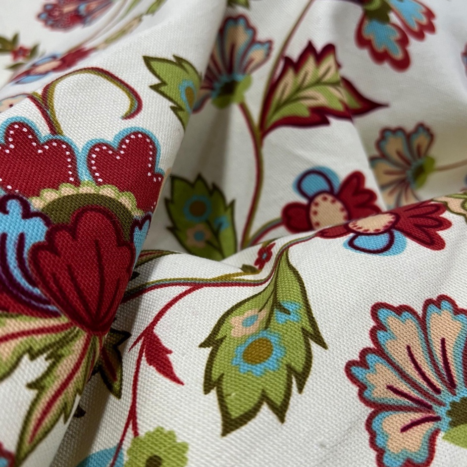 ➩Best Produk❃ MHPLD SALE Kain Kanvas Sisa Export Motif Bunga Grade B - KTNS F33 ➜Best Produk