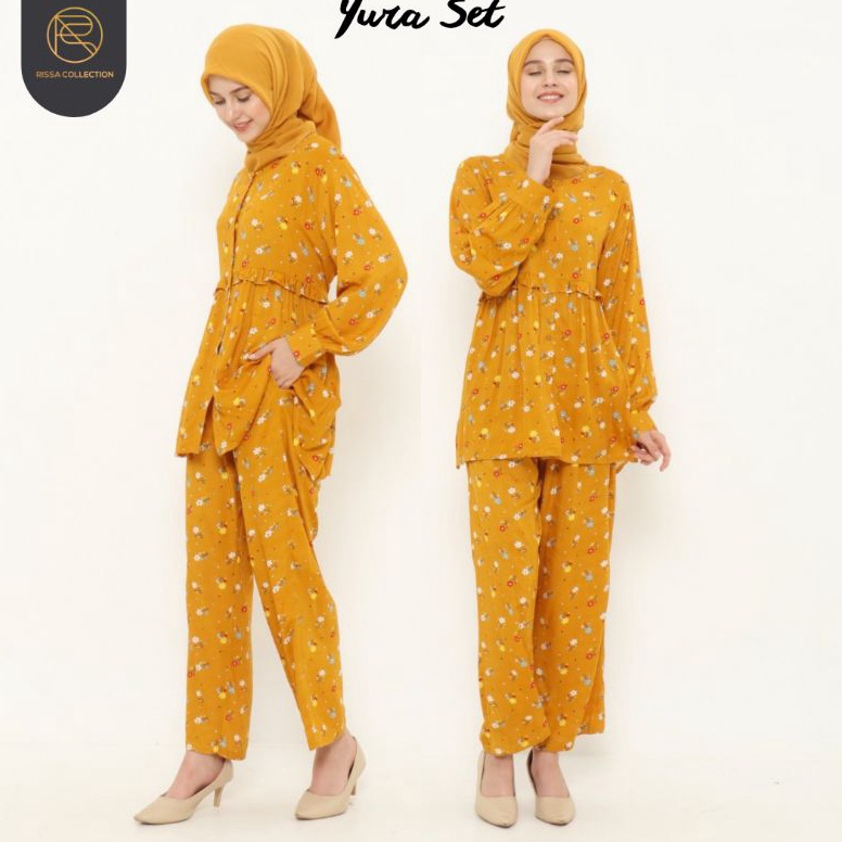 TERLARIS. [READY] YURA SET | PIYAMA KEKINIAN | ONE SET KEKINIAN | ONESET RAYON
