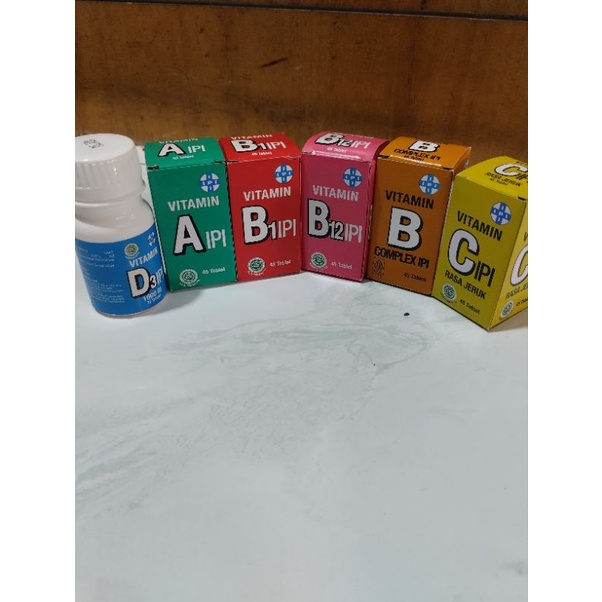 Vitamin IPI A Bcomplex B1 B12 C D31000 D3+k2 /Suplemen Vitamin