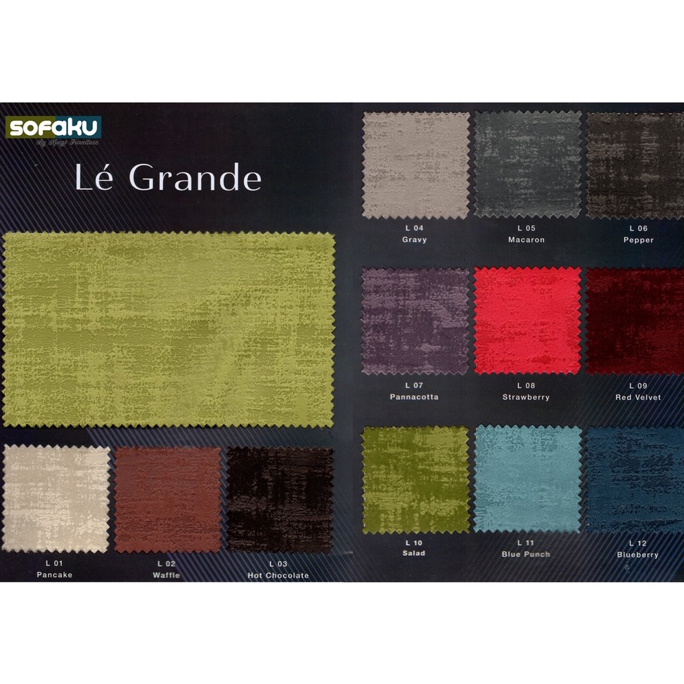 MURAH. LE GRANDE : Fabric Kain Upholyster - Kain Jok Hikaron / Kain Velvet Motif Suede Le Grande Hik