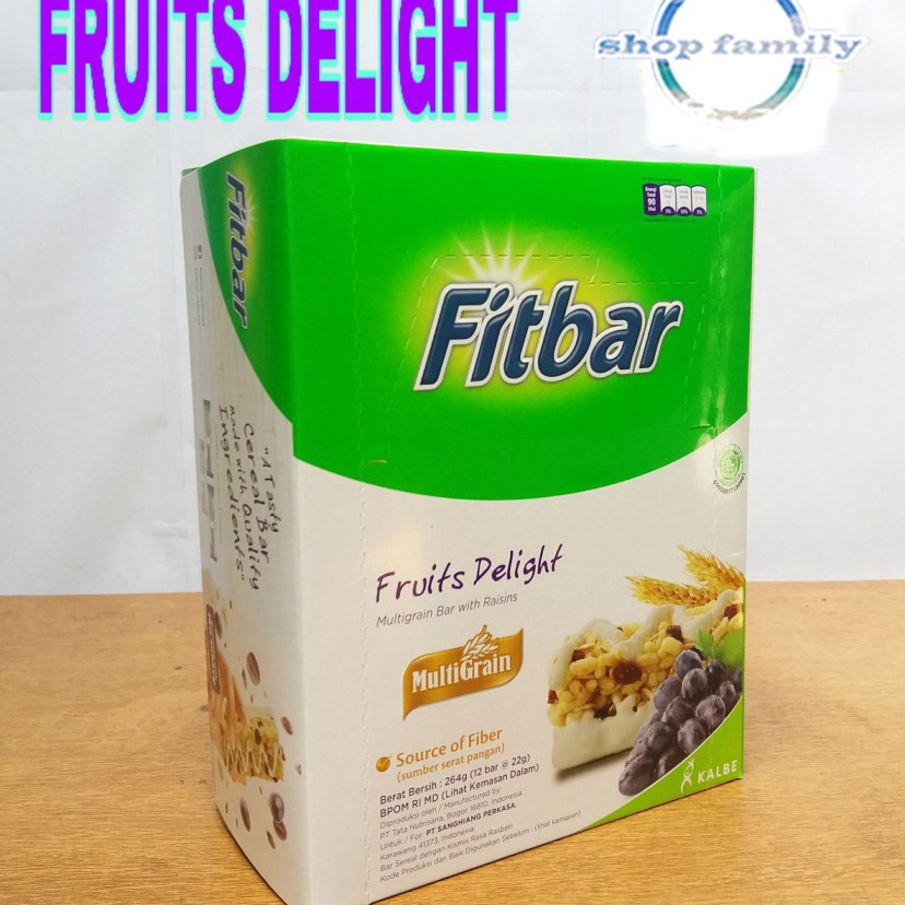 

Bestseller✢ AZM9T FITBAR FRUITS MULTIGRAIN 24gr 1 BOX ISI 12 PCS T60 Produk Keren