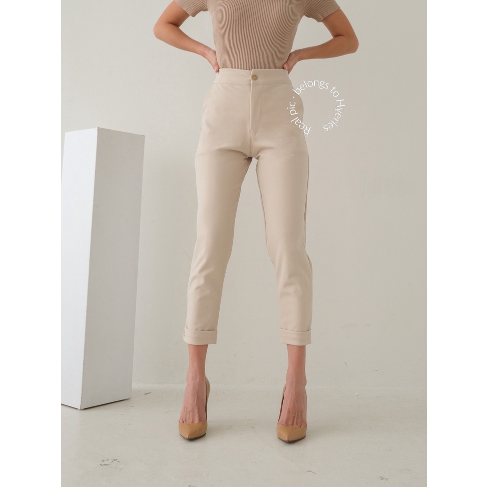 STOK TERBARU!. HYERIES COMFY ++ Haneul Highwaist Pants / Celana Panjang Wanita /  Ankle Pants / Cela