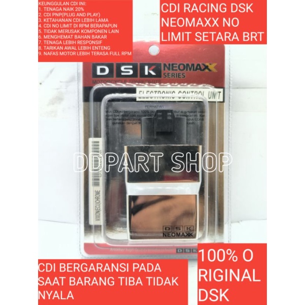 CDI ECU RACING DSK NO LIMIT NEOMAXX UNLIMITER DSK JUKEN VIXION OLD VIXION LAMA 2007-2012