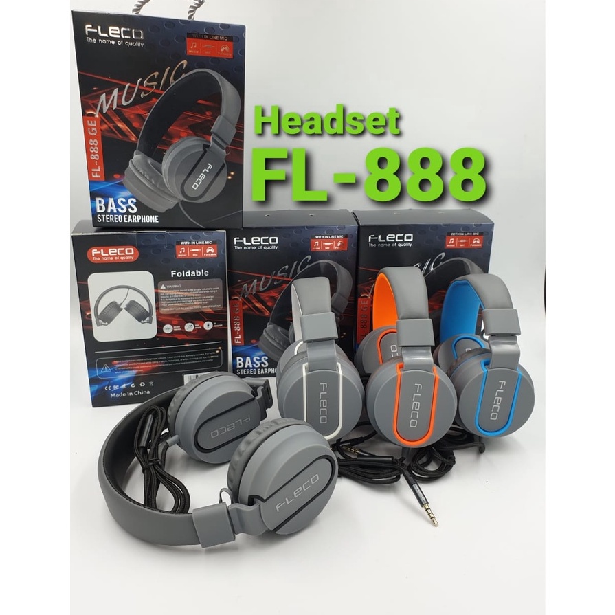 Sale.. COD READY~Headset handset hanset bando fleco FL-880 GAMING/FL-888/FL990/FL999  turbo jack 3.5