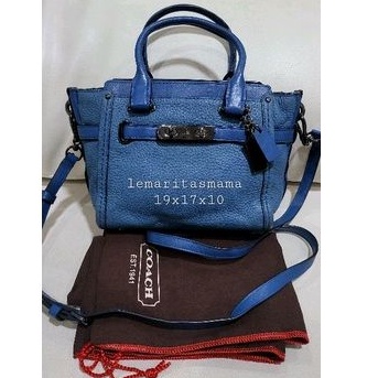 Coach swagger mini blue