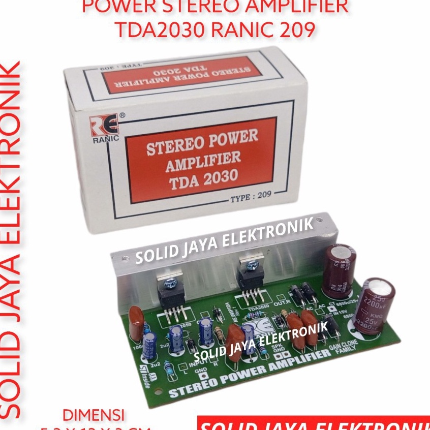 ✬LOk KIT POWER AMPLIFIER STEREO TDA2030 TDA 2030 PLUS PSU ELCO DIODA AMPLI MINI STEREO TDA2030 RANIC