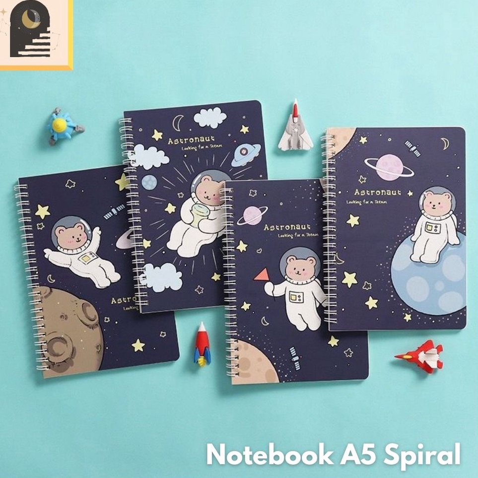 

⚡TOK SIAP 【COD Either.id - Notebook A5 Buku Tulis Spiral Motif Lucu Aesthetic Garis Buku Catatan