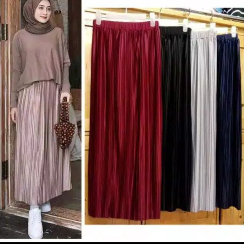 TERBAIK. ROK PLISKET LURUS ROK PLISKET WANITA ROK WANITA ROK MURAH ROK PLISKET