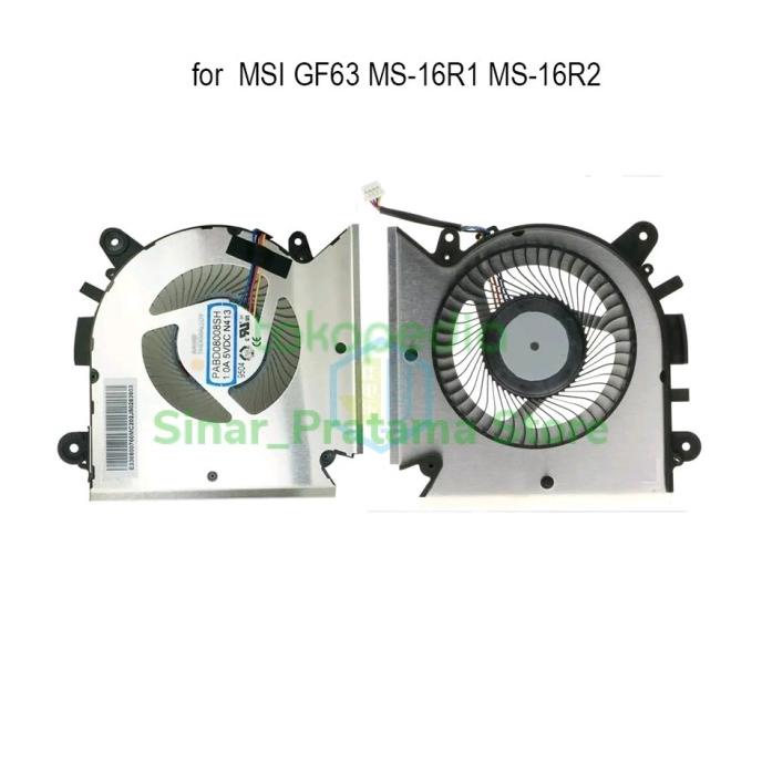 Fan Kipas Laptop MSI GF63 MS 16R1 16R2 GF63 PABD08008SH / SL 1.0A