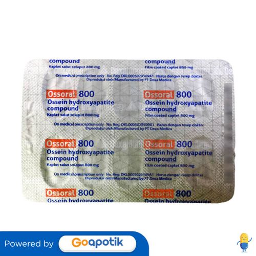 OSSORAL 800 MG STRIP 10 KAPLET